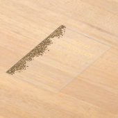 Invitations En Acrylique 50th Wedding Anniversary Gold Faux Glitter (Poser)