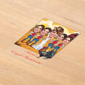 Invitations En Acrylique 5 caricatures rustiques de Cowgirl Bachelorette (Poser)