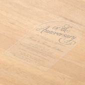 Invitations En Acrylique 60th Diamond Wedding Anniversary (Poser)