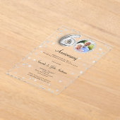 Invitations En Acrylique 60th diamond wedding anniversary (Poser)