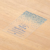 Invitations En Acrylique 65e anniversaire du Mariage Sapphire (Poser)