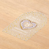 Invitations En Acrylique 75th jubilee wedding anniversary heart  (Poser)