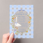 Invitations En Acrylique A little gosling blue (In situ (ordinateur de poche))