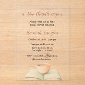 Invitations En Acrylique A New Chapter Begins Invitation, Bridal Shower (Recto)