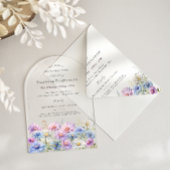 Invitations En Acrylique ACRYLIC ARCH 75 Birthday September Birth Flower
