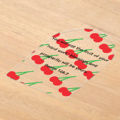 Invitations En Acrylique Acrylic cherry plaque (Poser)