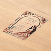 Invitations En Acrylique ACRYLIC Quinceanera Rose Robe rose or Tiara (Poser)