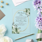 Invitations En Acrylique acrylic sage green quinceañera (Insitu (Mariage))