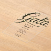 Invitations En Acrylique Acrylique Clear Gala Business Charity Corporate Go (Poser)