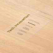 Invitations En Acrylique Acrylique Clear Tech Innovation Événements d'entre (Poser)