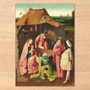 Invitations En Acrylique Adoration des Mages par Hieronymus Bosch