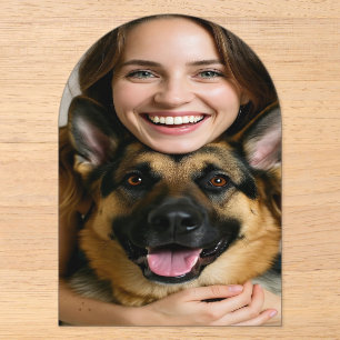 Invitations En Acrylique Ajouter une photo de berger allemand Personnaliser