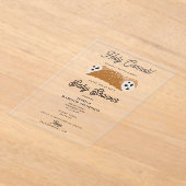 Invitations En Acrylique Alimentation italienne Saint-Cannoli Baby shower (Poser)