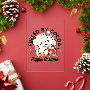 Invitations En Acrylique Alimenté par le cacao et les rêves de chiots – Jol