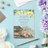 Invitations En Acrylique Amalfi Coast Lemons Italian Wedding (Insitu (Mariage))