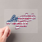 Invitations En Acrylique Amérique 250 Drapeau Script Semiquincentennial Des (In situ (ordinateur de poche))