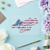 Invitations En Acrylique Amérique 250 Drapeau Script Semiquincentennial Des (Insitu (Mariage))