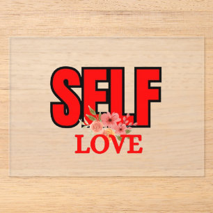 Invitations En Acrylique Amour de soi Motivation pour une mentalité positiv
