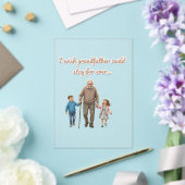 Invitations En Acrylique amour éternel pour grand-père (Insitu (Mariage))