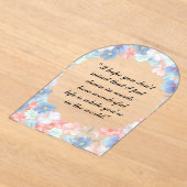 Invitations En Acrylique Amour pur comme une Fleur (Poser)