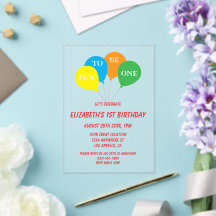 Amusant d'être un 1er anniversaire