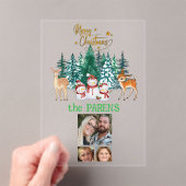 Invitations En Acrylique Amusement de vacances en famille (In situ (ordinateur de poche))