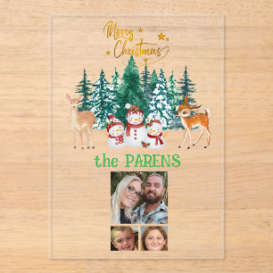 Invitations En Acrylique Amusement des vacances en famille