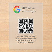 Invitations En Acrylique Analyse de site Web des avis Google Logo d'entrepr (Recto)