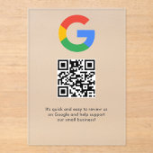 Invitations En Acrylique Analyse de site Web des avis Google Logo d'entrepr (Recto)