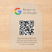 Invitations En Acrylique Analyse de site Web des avis Google Logo d'entrepr (Recto)