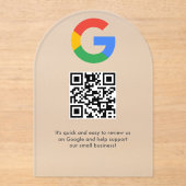 Invitations En Acrylique Analyse de site Web du logo commercial Google Avis (Recto)