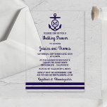 Invitations En Acrylique Ancre de monographie marine Wedding shower nautiqu<br><div class="desc">Célébrez en style avec ces invitations élégantes et très tendance wedding shower acrylique. Ce design est facile à personnaliser avec votre libellé d'événement spécial et vos invités seront ravis quand ils reçoivent ces invitations fabuleux.</div>