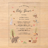 Animaux Rustiques de la Forêt pour Baby Shower d'A