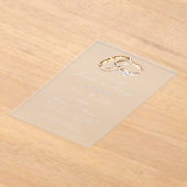 Invitations En Acrylique anneau mariage acrylique espagnol (Poser)