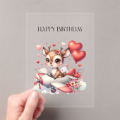 Invitations En Acrylique Anniversaire de Deer Pilot (In situ (ordinateur de poche))
