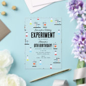 Invitations En Acrylique Anniversaire de enfant de l'expérience en chimie (Insitu (Mariage))