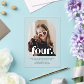 Invitations En Acrylique Anniversaire de la photo à quatre arches (Insitu (Mariage))