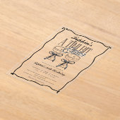 Invitations En Acrylique Anniversaire d'Espresso Martini un peu plus vieux  (Poser)