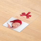 Invitations En Acrylique Annonce de naissance de vacances en acrylique à ru (Poser)