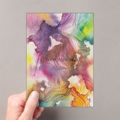 Invitations En Acrylique Aquarelle Abstraite (In situ (ordinateur de poche))