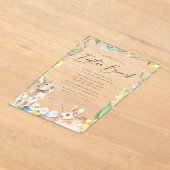 Invitations En Acrylique Aquarelle Bunnies Printemps Pâques Brunch (Poser)