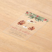 Invitations En Acrylique Aquarelle Cookies et cocktails Fête de Vacances (Poser)