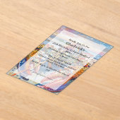 Invitations En Acrylique Aquarelle Océan marin Nautique Homard Anniversaire (Poser)