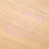 Invitations En Acrylique Aquarelle rose Coeurs d'amour Saint Valentin (Poser)