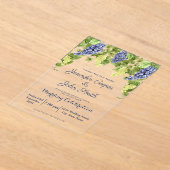 Invitations En Acrylique Aquarelle Vigne Vignoble Vignoble Mariage (Poser)
