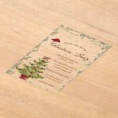 Invitations En Acrylique Arbre de Noël, Étoiles Noël Compagnie fêtes (Poser)