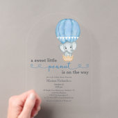 Invitations En Acrylique Arc de cercle pour la Baby Shower d'un Petit Garço (In situ (ordinateur de poche))