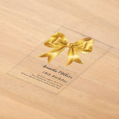 Invitations En Acrylique Arc d'or clair anniversaire (Poser)