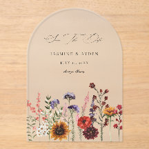Arc floral Fleur sauvage et tournesol