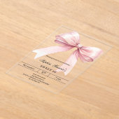 Invitations En Acrylique Arc rose Sweet 16 luxe clair (Poser)